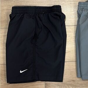 Nike Kids Black Shorts with White Logo